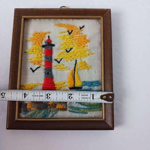 Vintage Crewel Small Framed - Picture 4 of 6